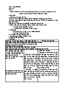 Giáo án Tự chọn Ngữ văn Lớp 9 - Tuần 22, Tiết