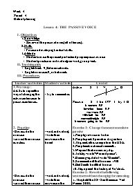 Giáo án Tự chọn Tiếng Anh 9 - Period 4, Lesso