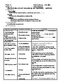 Giáo án Tự chọn Tiếng Anh 9 - Week 21, Period