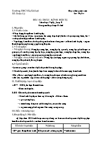 Giáo án Vật lí 9 - Tuần 22+23 - Lê Thị Trí