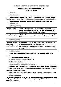 Giáo án Vật lí 9 - Tuần 22+23
