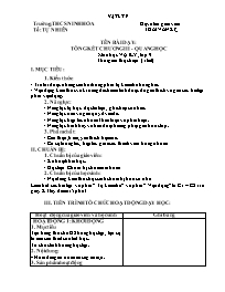 Giáo án Vật lí 9 - Tuần 29 - Năm học 2021-202