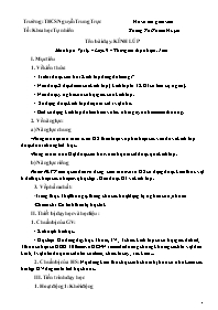 Giáo án Vật lí 9 - Tuần 29+30 - Khổng Thị Tha