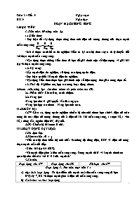 Giáo án Vật lí 9 - Tuần 3-5