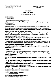 Giáo án Vật lí 9 - Tuần 33-35 - Lê Thị Trí