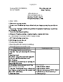 Giáo án Vật lí 9 - Tuần 34 - Năm học 2021-202