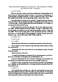 Một số kinh nghiệm giúp xây dựng Trường học c