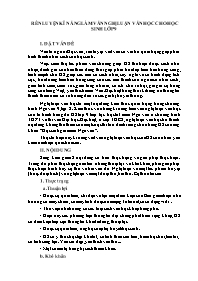 Rèn luyện kĩ năng làm văn nghị luận văn học c