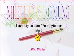 Bài giảng môn Hóa học Lớp 9 - Bài 32: Luyện t