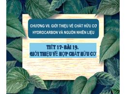 Bài giảng môn Khoa học tự nhiên 9 - Bài 19: G