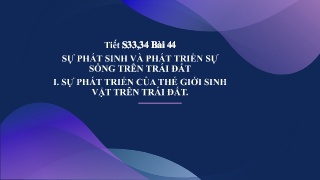 Bài giảng môn Khoa học tự nhiên 9 - Bài 44: S