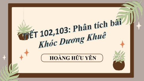 Bài giảng môn Ngữ văn 9 - Tiết 102+103: Phân 