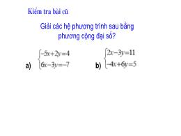 Bài giảng môn Toán 9 - Tiết 46: Luyện tập giả