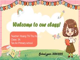 Bài giảng Tiếng anh 3 - Unit 14: My Bedroom -