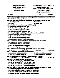 Đề kiểm tra giữa học kì 2 môn Lịch sử và Địa 