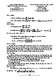Đề thi tuyển sinh lần 2 vào lớp 10 THPT môn T