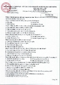 Đề thi tuyển sinh Lớp 10 THPT môn Tin học - N