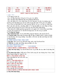 Giáo án môn Giáo dục địa phương 9 - Năm học 2