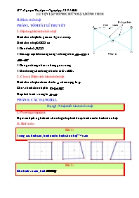 Giáo án môn Toán 9 - Luyện tập hình chữ nhật,