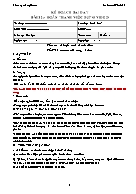 KHBD Tin học lớp 9 năm học 2026-2027 - Bài 12