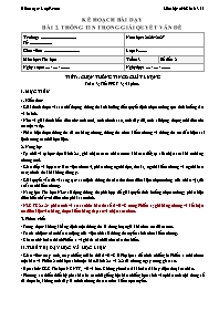 KHBD Tin học lớp 9 năm học 2026-2027 - Bài 2.