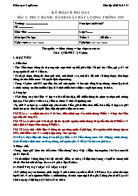 KHBD Tin học lớp 9 năm học 2026-2027 - Bài 3.