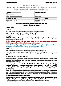 KHBD Tin học lớp 9 năm học 2026-2027 - Bài 8.